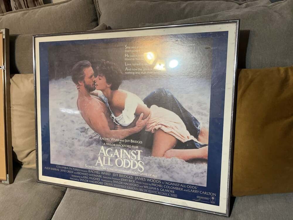 Vintage 1984 Against All Odds Original Movie Poster Framed